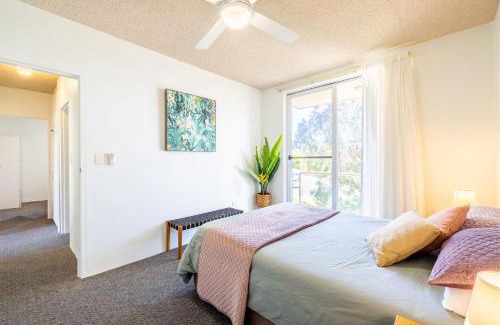 Shoal Bay Apartment | Blue Waters 4, 59 Ronald Ave - water glimpses from the balcony and living area