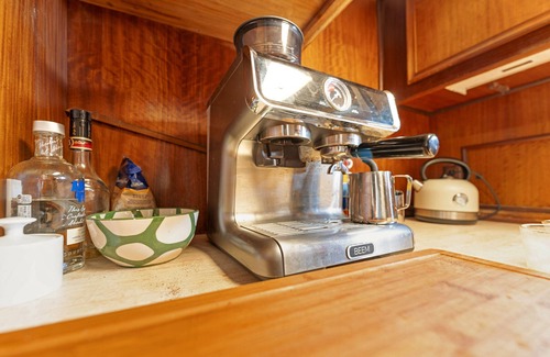 Eckernfoerde Boat Rental | Boat 'Ocean Motion' with Sea View, Private Terrace and Wi-Fi