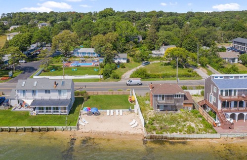 Hampton Bays Apartment | Boho Beach - AC & WiFi - Pool, Private Beach, Water Views, Kayak Rentals