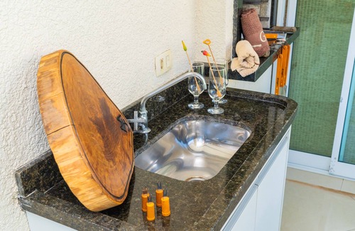 Parque Enseada Apartment | Elegante Apartamento em Enseada, no Guarujá