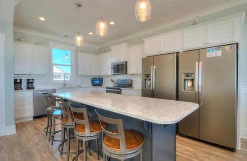 Long Beach House | Brand New,Luxury-7 BR/6.5 BA,Oceanfront Home-Elevated POOL & Elevator-Sleeps 24