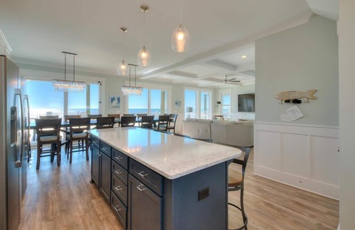 Long Beach House | Brand New,Luxury-7 BR/6.5 BA,Oceanfront Home-Elevated POOL & Elevator-Sleeps 24