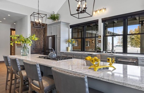 Victor House | Brand new modern mountain home with bright and spacious interior