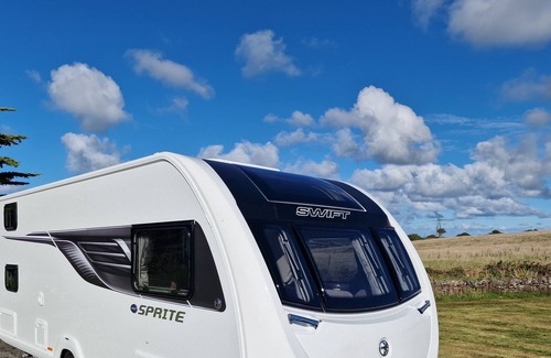Cylch-Y-Garn Ski Chalet | Brand new touring caravan sited all setup ready