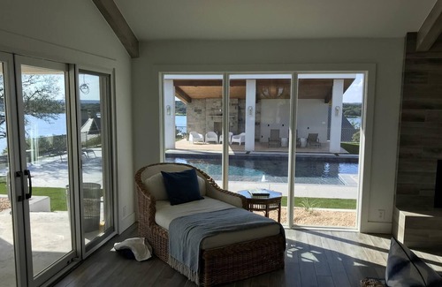 Graford Villa | Brazos Moon: Hell's Gate Basin! Pool, Cliffside, Views, Luxury Home.