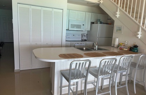 South Bimini Apartment | Breath taking OCEAN FRONT 5L Bimini Cove just steps from pool & Tiki bar