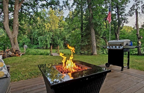 Clear Lake Cabin | Bricks on the Bank-Intimate cabin retreat with river access. 5-stars on Airbnb!