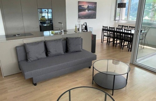 Kriens Apartment | Bright 2BR Apt w/Netflix & Loggia | Kriens Lucerne