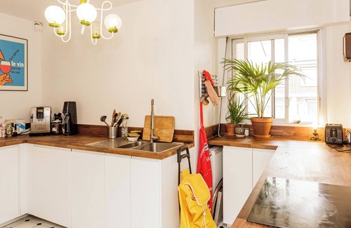 Quartier de la Goutte-d'Or Apartment | Bright apartment with double terrace