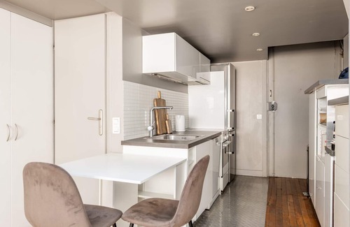Pigalle Apartment | Bright & Chic Duplex with A/C – Heart of Paris 9th