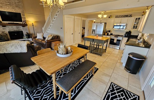 Sunrise Beach House | Bring your boat or jetskis and launch on site! Wood burning fireplace!