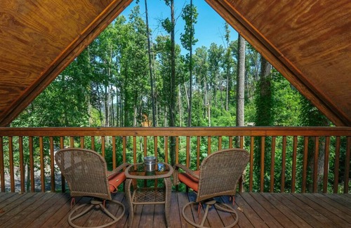 Chalet Village North Cabin | Brookside Hideaway 403 | Arcade Games, Wi-Fi, Fireplace, Grill, Pool Access & Keyless Entry