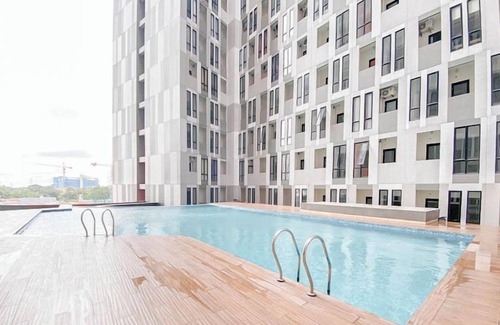 Jatingaleh Apartment | Brown Toned 1Br Without Living Room Apartment At The Alton