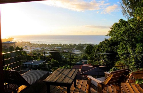 Arue House | Bungalow Aito with Panoramic Ocean View - Bounty Lodge Tahiti
