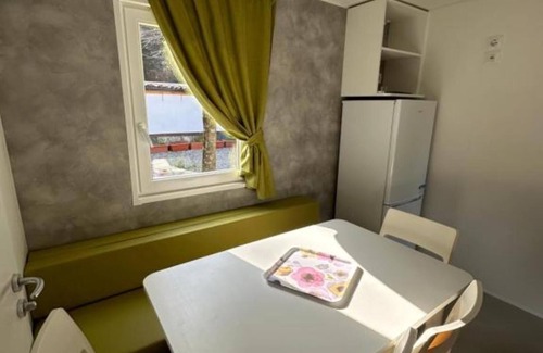 Oliveto Lario House | Bungalow 'Casa Mobile 8' with Private Terrace, Shared Garden and Air Conditioning