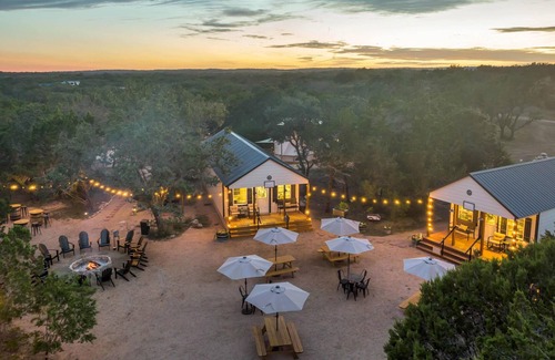 Marble Falls Cabin | Bunk Cabin at Glamping Ranch