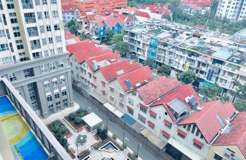 Binh Chanh Apartment | Căn hộ 1PN 1WC sofa phòng khách, ban công rộng, netflix