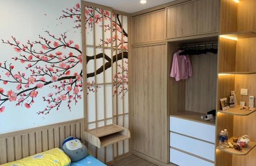 District 9 Apartment | Căn hộ Nhật Bản Origami S803 view hồ bơi, sân thể thao