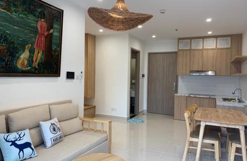 District 9 Apartment | Căn hộ Nhật Bản Origami S803 view hồ bơi, sân thể thao