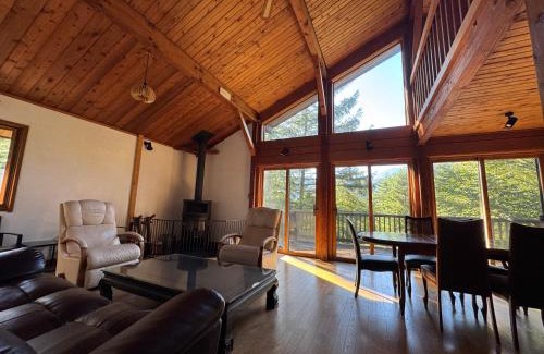 Fujikawaguchiko House | Cabin D 3min walk Lake Saiko remote work BBQ, 5min drive Kawaguchi Lake Mt Fuji view