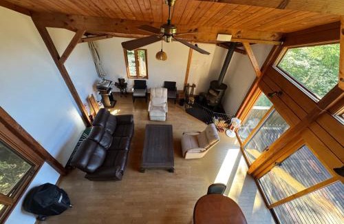 Fujikawaguchiko House | Cabin D 3min walk Lake Saiko remote work BBQ, 5min drive Kawaguchi Lake Mt Fuji view