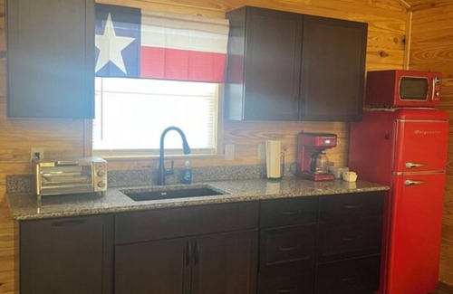 Lee County Cabin | Cabin Unit 3 of 6 Called the Texan with WiFi and AC in serene Paige