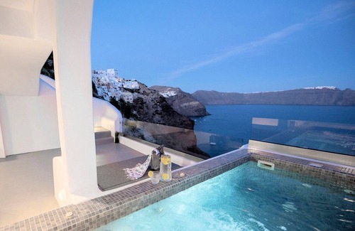 Oia Villa | Caldera Horizon Grand Cave Villa | Oia, Santorini | Private Terrace & Outdoor.