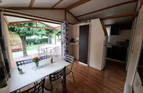 Saint-Didier-sous-Aubenas Ski Chalet | Camping Le Verger de Jastres* - Chalet Morea 3 rooms 5 people air-conditioned