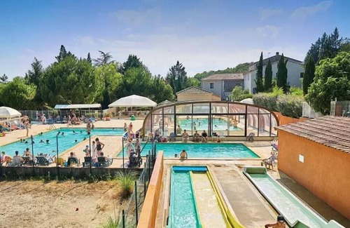 Vogue House | Camping Domaine du Cros d'Auzon * - Mobile Home Premium 4 Rooms 6/7 People Air Conditioning + TV