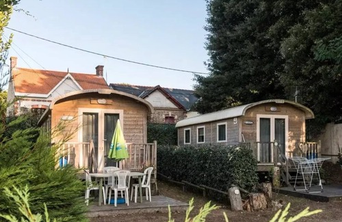 Saint-Michel-Chef-Chef House | Camping du Bord de Mer * - Tithome Semi-canvass Eco bungalow 2 bedrooms 5 people