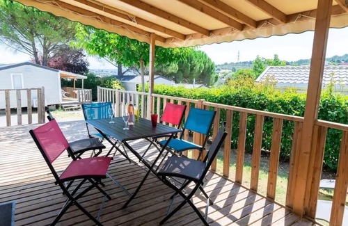 Manosque House | Camping Flower Provence Vallée* - Mobile home Premium 3 rooms 4 people Air-conditioned