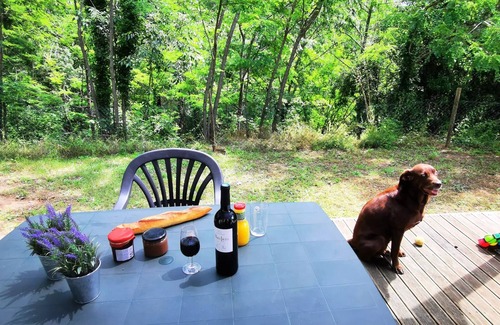 Chauzon House | Camping Le Coin Charmant * - Family Plus mobile home - 23m² - 2 bedrooms + 2-seater convertible bench for 6 people