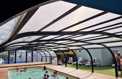 Sallertaine House | Camping Les P'tites Maisons dans la Prairie * - Cabane David Crockett 4 people