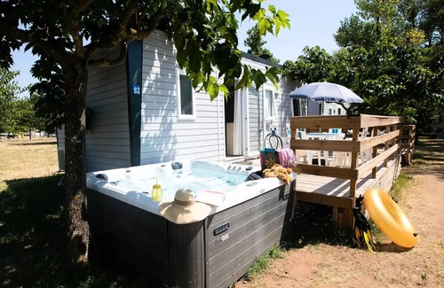 Cessenon-sur-Orb House | Camping Plage de l'Orb* - Mobile home 3 rooms 4/6 people Air-conditioned