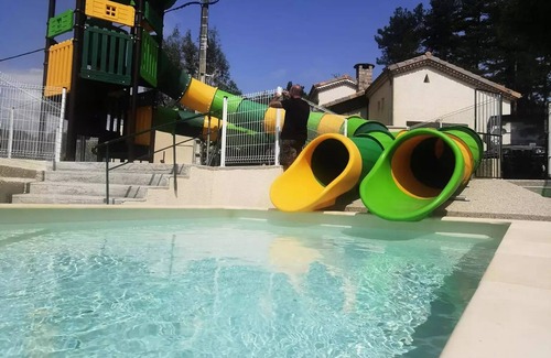 Ucel Ski Chalet | Camping Ushuaïa Villages les Pins d'Ucel * - ROMARIN - Chalet 21 m² bunk beds for 4 people