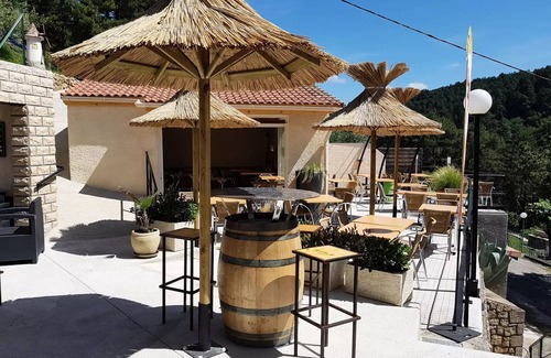 Ucel Ski Chalet | Camping Ushuaïa Villages les Pins d'Ucel * - ROMARIN - Chalet 21 m² bunk beds for 4 people