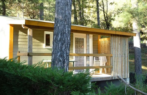 Ucel Ski Chalet | Camping Ushuaïa Villages les Pins d'Ucel * - ROMARIN - Chalet 21 m² bunk beds for 4 people