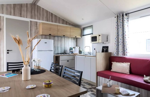 Saint-Hilaire-de-Riez House | Campsite Domaine des Salins * - Mobilhome Grand Confort 30m2/2 bedrooms with covered terrace 5 people