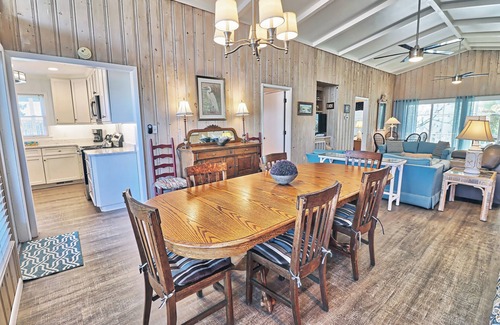 Litchfield by the Sea House | Canal Front Beach House, 2 Porches -1 screened, 2 TV Dens, Easy Walk to Beach