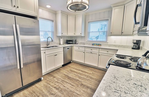 Litchfield by the Sea House | Canal Front Beach House, 2 Porches -1 screened, 2 TV Dens, Easy Walk to Beach