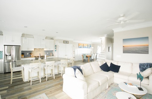Topsail Beach House | Canal Front Home-3-minute walk to beach with private boat dock