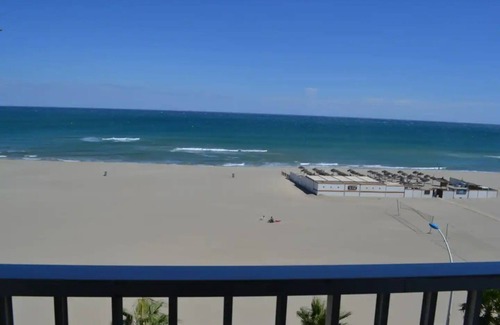 Mediterranee Apartment | Canet plage, Facing the sea with a view of the sea and the Albères mountains