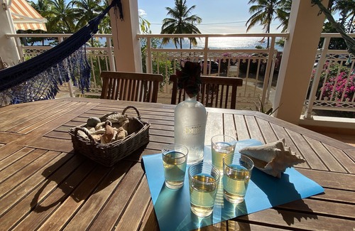 Le Carbet Apartment | Carbet Apartment on the beach side of standing with your feet in the water