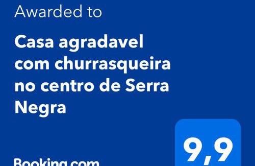Serra Negra House | Casa 2 quartos com churrasqueira no centro de Serra Negra