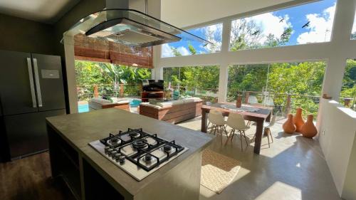 Morro de Sao Paulo House | Casa com Piscina, 3 Suites, sala de estar e cozinha completa