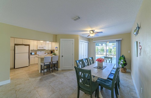 Cocoa Beach House | Casa Flamingo Family Beach Retreat w Heated pool, hot tub; Walk to Ocean & Pier