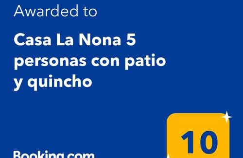 Cordoba Apartment | Casa La Nona 5 personas con patio y quincho