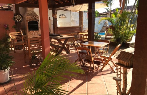 Manguinhos House | Casa Veraneio 5 rooms with swimming pool, sauna, barbecue, split air and wi-fi