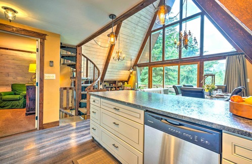 Cascade Cabin | Cascade A-Frame Cabin w/Lake Views!