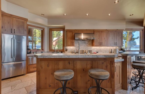 Tahoe Woods House | Cathedral Lakefront by Tahoe Getaways - 6 BR Estate w Pier, Buoy and Pool Table